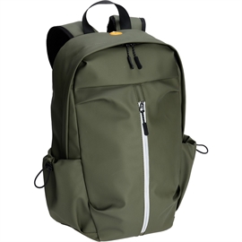 Ryggsäck 20 liter med frontficka och inbyggd USB-port, armygrön