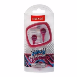 Maxell Juicy Tunes In-Ear Hörlurar med Jackkontakt, Pink