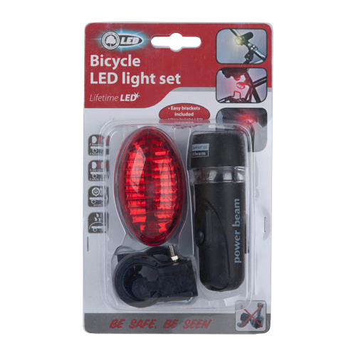 LED-baklykta för cykel med 5 lysdioder