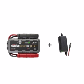 Noco Genius GB70 Boost HD Jumpstart 12V (2000A) + XGC4 laddare