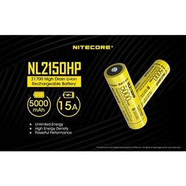 Nitecore 21700 NL2150HP 5000mAh Li Ion Batteri