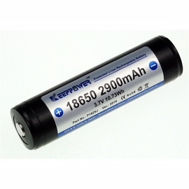 Keeppower 18650 P1829J 3,6 Volt Li-Ion batteri 2900mAh med säkerhetskrets