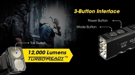 Nitecore TM12K Uppladdningsbart LED-ljus 12000 Lumen