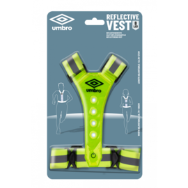 Umbro Löparväst neon med 8 LED-lampor (reflektor)