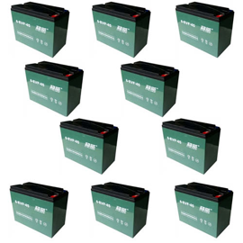 E Bike 2X 60V/45Ah AGM batteripaket