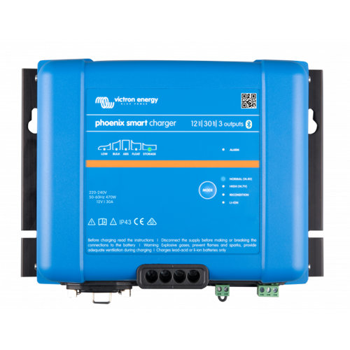 Batteriladdare Victron Phoenix Smart IP43 24 V - 16A (3 utgångar)