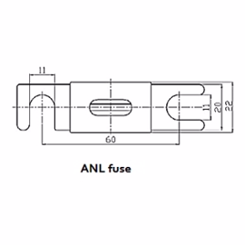 Victron ANL Fuse 300A/80V för 48V