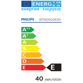 Phillips ugnslampa 40W 230V E14 Krone Klar