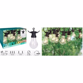 LED-ljusslinga med 10 LED-lampor i varmt, vitt ljus (17 meter - 220V)