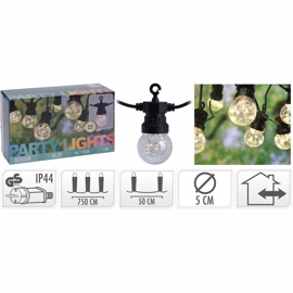 LED-ljusslinga med 10 LED-lampor i varmt, vitt ljus, 4,5 meter 