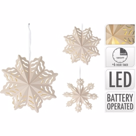 Paper star 10 mini LED vit
