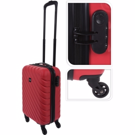 Resväska 28 liter röd (handbagage)