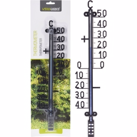 Progarden termometer svart (40x9cm)