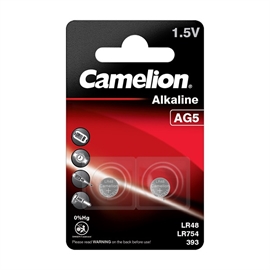 Camelion LR48/AG5/LR754 1,5 V Alkaline Plus-batterier (2 st)