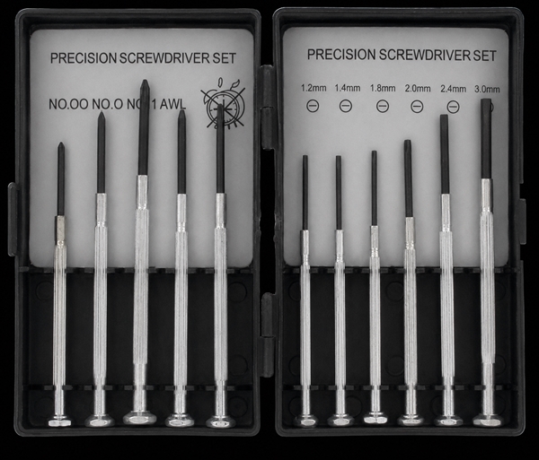 Precisionsskruvmejselset - 11 st