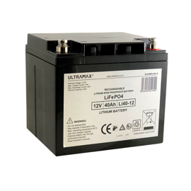 Ultramax litiumbatteri 12V/42Ah (parallell + serieanslutning)