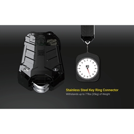 Nitecore Tube V2.0 Uppladdningsbar Nyckelringslampa 55 Lumen, Svart