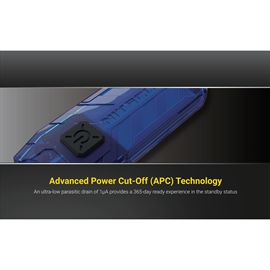 Nitecore Tube V2.0 Uppladdningsbar Nyckelringslampa 55 Lumen, Svart