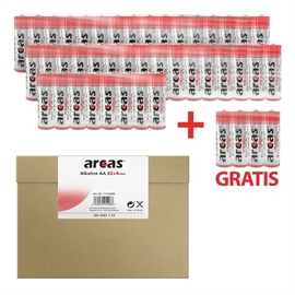 Arcas LR6 / AA alkaliska batterier (36 st.)
