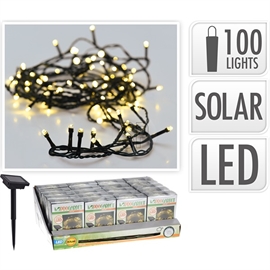 Solar LED Ljuskedja 100 LED-lampor