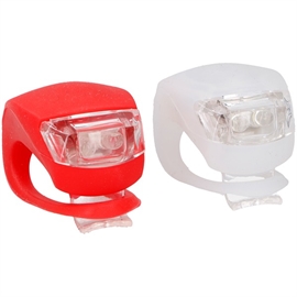 Dunlop LED-ljusset, med framljus och bakljus 