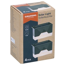 Grundig LED-sollampor för steg- och staketbelysning, set om 4 