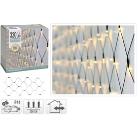 LED Ljusgitter 300 x 150 cm 320 LED, Varmvit