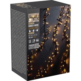 Snake LED-ljusslinga med Vattenfallseffekt 710 LED 10 m, Varmvit