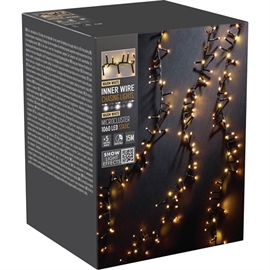 Snake LED-ljusslinga med Vattenfallseffekt 1060 LED 15 m, Varmvit