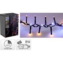 Snake LED Ljusslinga med Vattenfalleffekt 710 LED 10 m, Varm Vit och Kall Vit