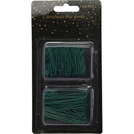 S-krokar för Julklappar i Grön Metall, Små och Stora, 150 st.