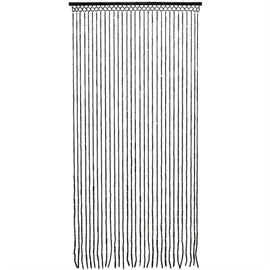 Dörrgardin L: 180 x B: 90 cm, Svart Bambu