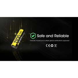 Nitecore 14500 NL1411R 1100mAh Li Ion-batteri - USB-C Uppladdningsbart 