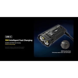Nitecore EDC37 Uppladdningsbar LED-ficklampa 8000 Lumen