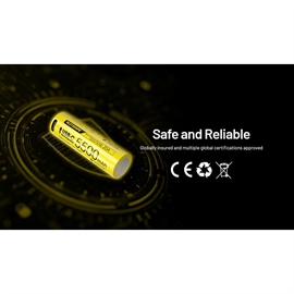 Nitecore 21700 NL2155HPR 5500mAh Li Ion Batteri - USB-C Uppladdningsbart