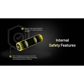 Nitecore 21700 NL2155HPR 5500mAh Li Ion Batteri - USB-C Uppladdningsbart