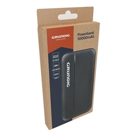 Grundig Powerbank 10000 mAh med 3 uttag