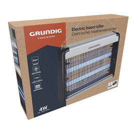 Grundig Elektrisk Insektsdödare LED 4W för Ute och Inne, Svart/Silver