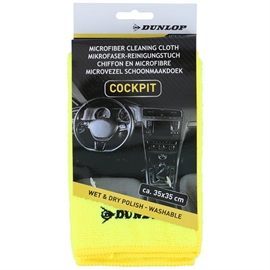 Dunlop Mikrofiberduk för Instrumentbräda 35x35 cm Biltvätt, Gul