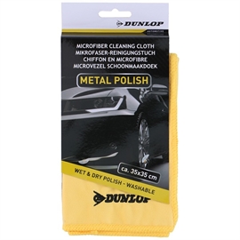 Dunlop Mikrofiberduk för metallpolering 35x35 cm Bilvård, Gul