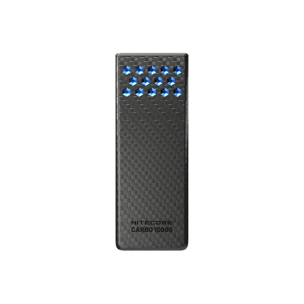 Nitecore CARBO 10000 Gen2 Powerbank 10.000mAh inkl. Laddkabel, Blå