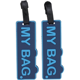 Proworld Bagagemärken 2 st. "My Bag" Blå