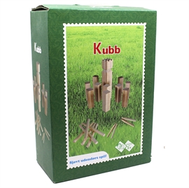 Kubb (Vikingaspel eller Kubb) i trä Kung H: 30 cm, familjespel