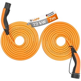 LAPP Mobility Type 2 Självindragande Laddkabel Orange 7M 22kw
