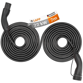 Lapp Mobility Type 2 Självindragande laddkabel Svart 7M 22kw
