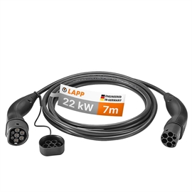 LAPP Mobility Type 2 Laddkabel Svart 7M 22kw