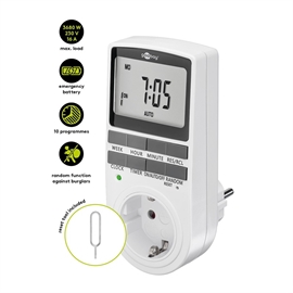 Goobay Digital timer med Display & Veckoprogram