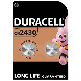 CR2430 Duracell 3V litiumbatteri (2pack)