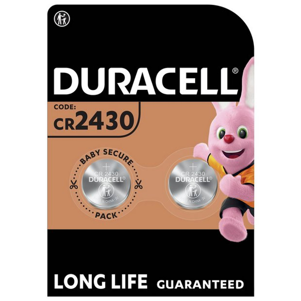 CR2430 Duracell 3V litiumbatteri (2pack)