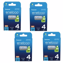 Panasonic Eneloop 16 st laddningsbara batterier AA 2000 mAh